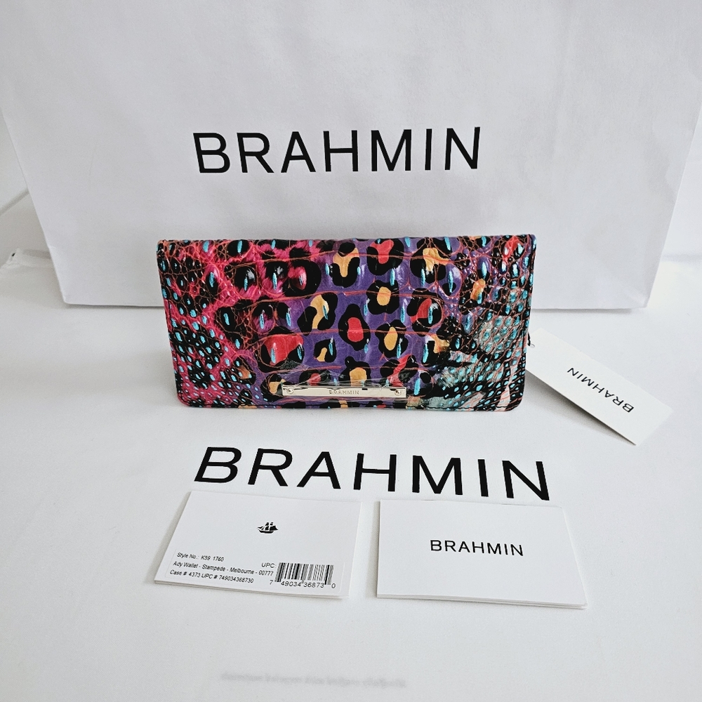 NWT Brahmin STAMPEDE Ady Wallet #HARD TO FIND#
